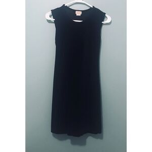 Classic And Sassy CASSINI Black Satin Dress